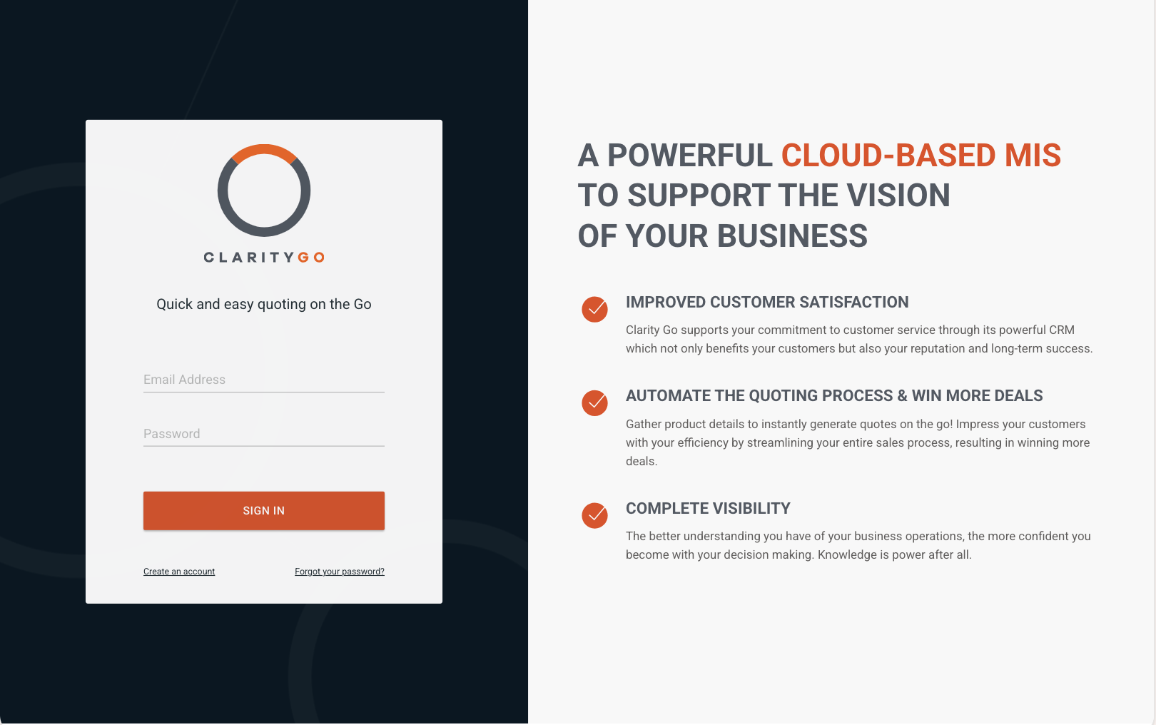 ClarityGo Management Software